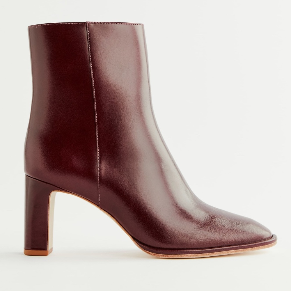 NEW Reformation burgundy ankle boots